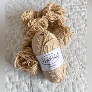 Discontinued Knit Picks Elegance Yarn in Oatmeal Alpaca Silk 1 Skein Plus Extra